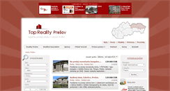 Desktop Screenshot of domy.reality-presov.info