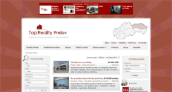 Desktop Screenshot of priestory.reality-presov.info