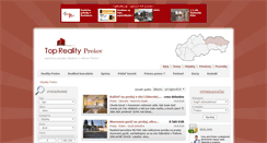Desktop Screenshot of objekty.reality-presov.info