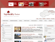 Tablet Screenshot of objekty.reality-presov.info